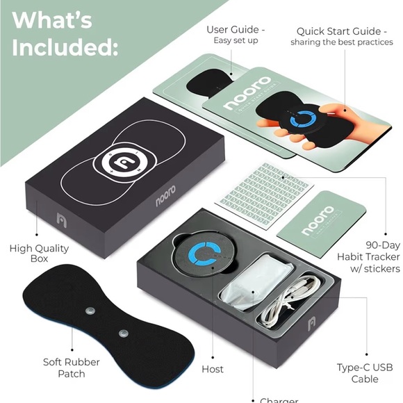 Nooro Portable Wireless Body Massager Rechargeable| 6 Modes Adjustable Intensity - Picture 2 of 7